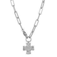 Chunky Cross Chain Necklace
