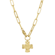 Chunky Cross Chain Necklace